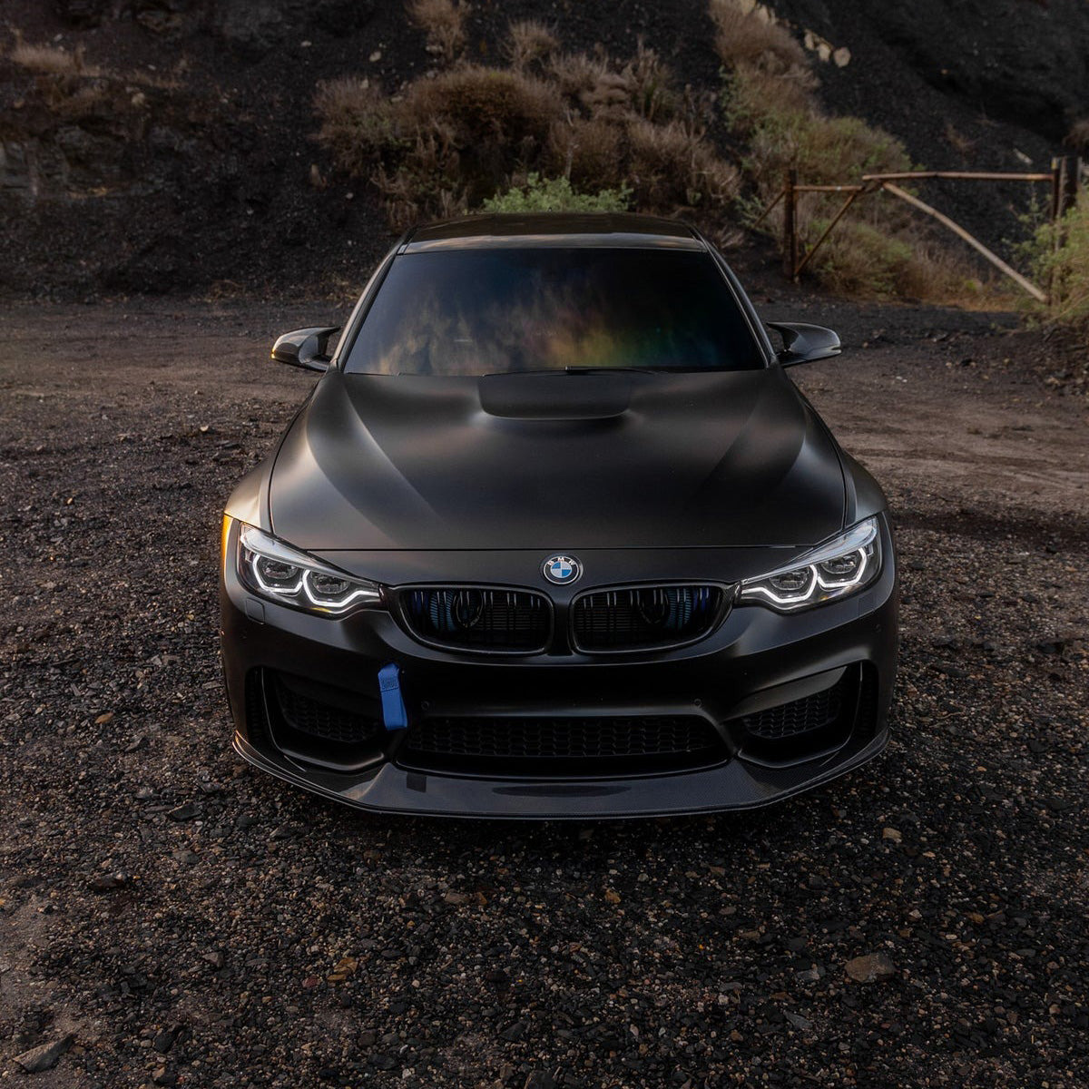 BMW M3 F80 with Ikon Style LCI Headlights Installed – Front View