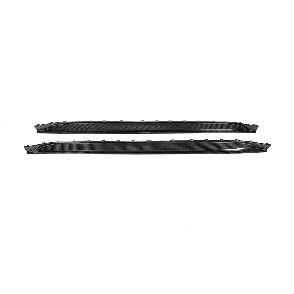 BMW M3 G80 with Carbon Fibre OEM+ Side Skirts Installed - Side View