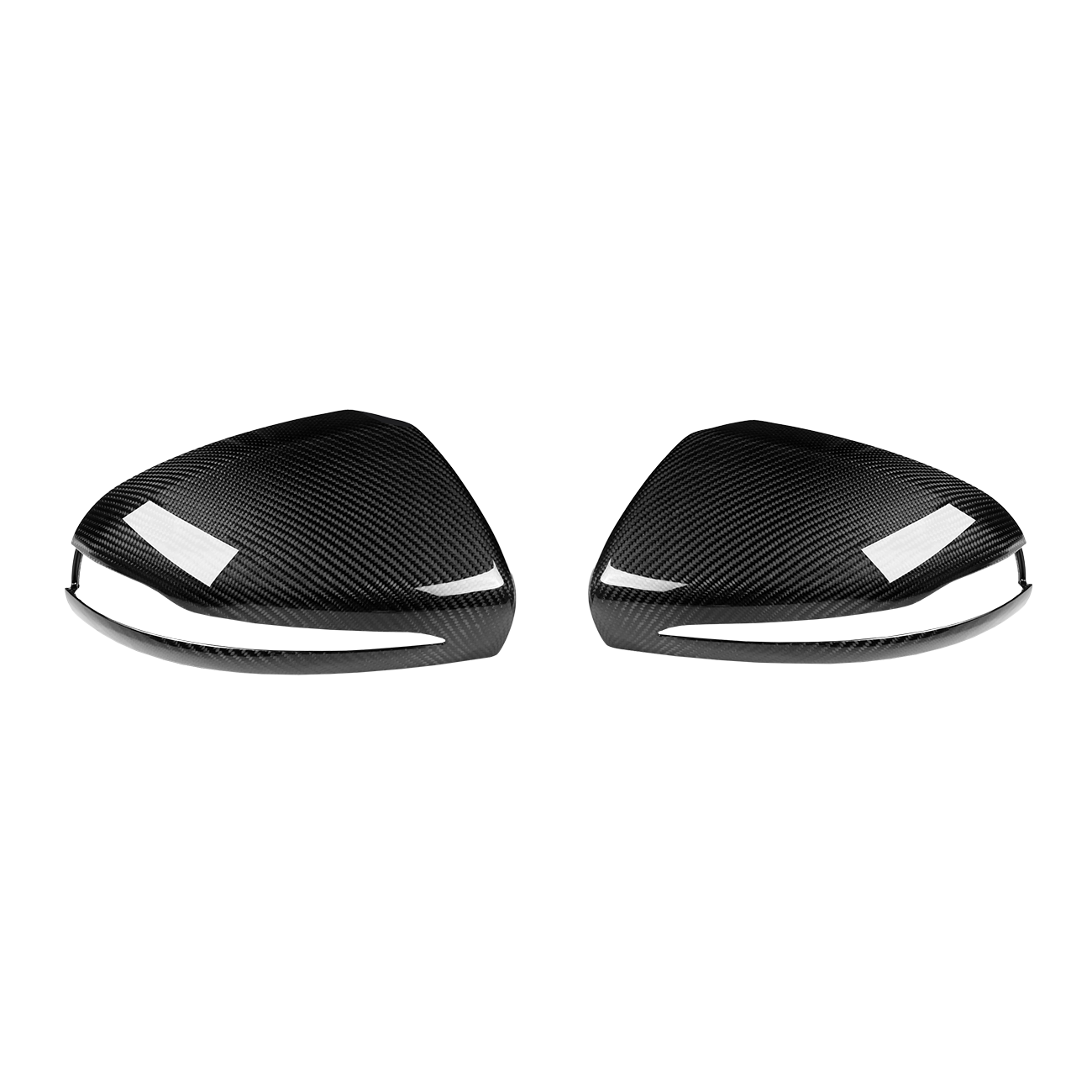 Carbon Fibre Mirror Replacements for Mercedes C63 AMG (W205) - Transparent View