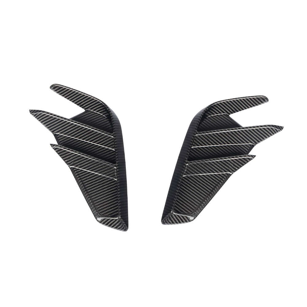 SOOQOO carbon fibre rear bumper inserts for Audi RS3 (8Y), pair studio view