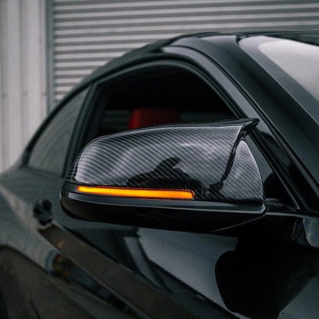 BMW F Series with Dynamic Wing Mirror Indicators Installed Front View