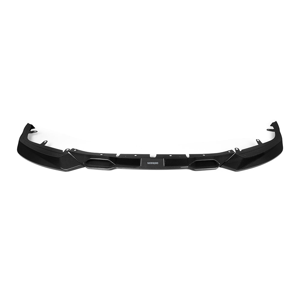 SOOQOO carbon fibre Front Splitter V1 main blade for BMW M2 (G87), studio top view