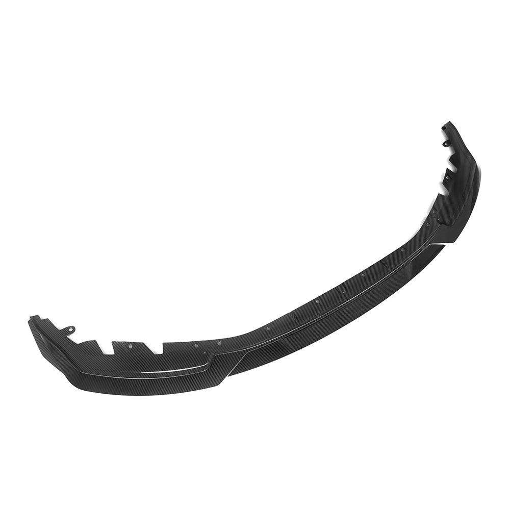 SOOQOO carbon fibre Front Splitter V3 for BMW M2 (G87), angled studio product view