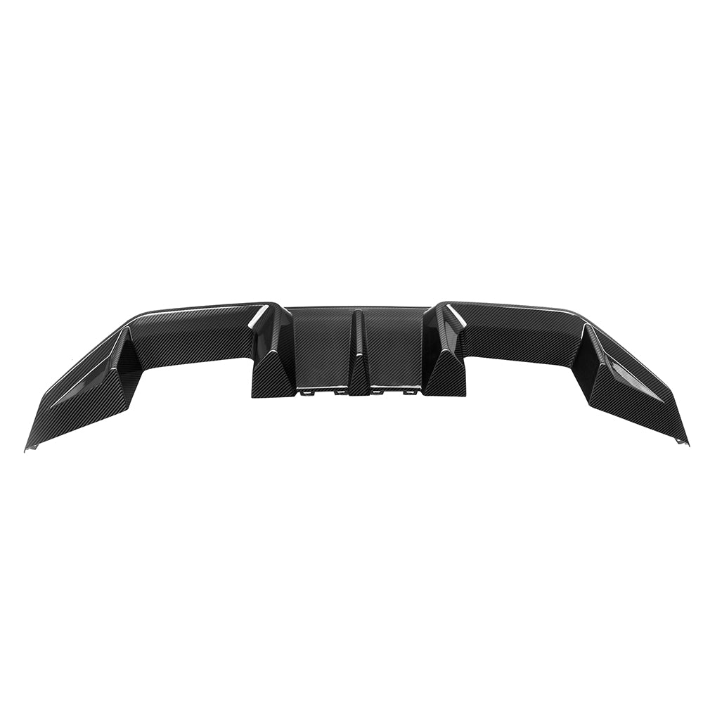SOOQOO carbon fibre Rear Diffuser V2 for BMW M2 (G87), front view product shot