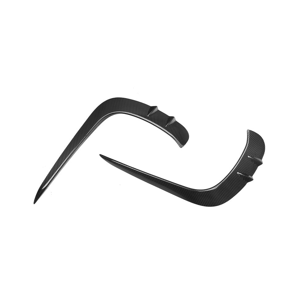 SOOQOO carbon fibre front bumper insert for Mercedes CLE53 AMG (C236), single piece studio view