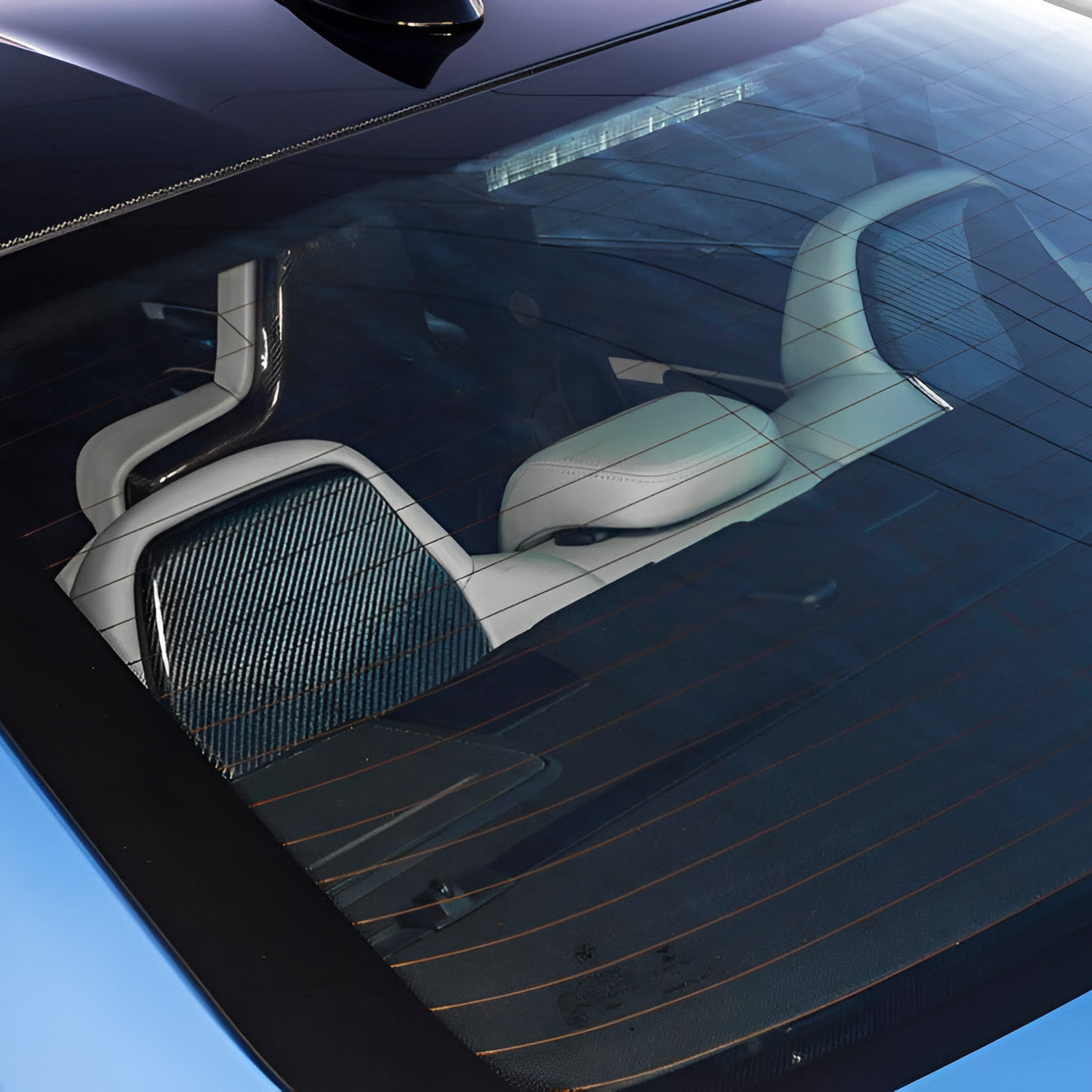 BMW M4 F82 with Carbon Fibre Seatbacks Installed - Rear Seat View