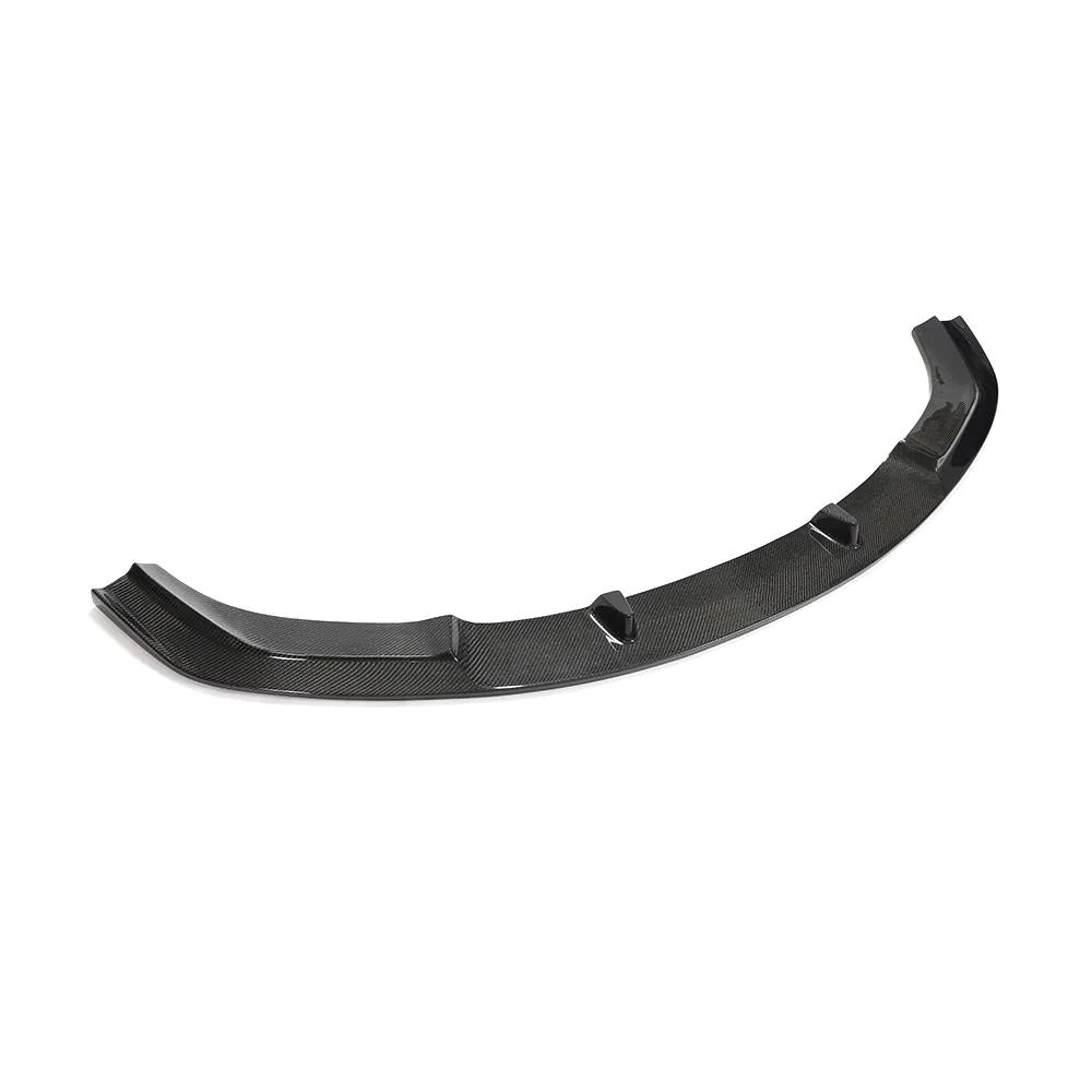 Top View of Carbon Fibre 3D Front Splitter for BMW M2 (F87) - White Background