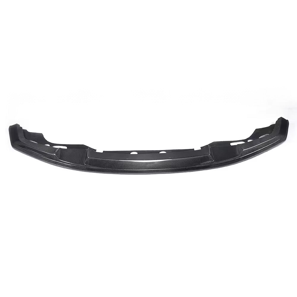 Top View of Carbon Fibre GTS Front Splitter for BMW M2 (F87) - White Background