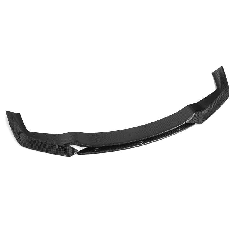 Top View of Carbon Fibre Vorsteiner Front Splitter for BMW M2 (F87) - White Background