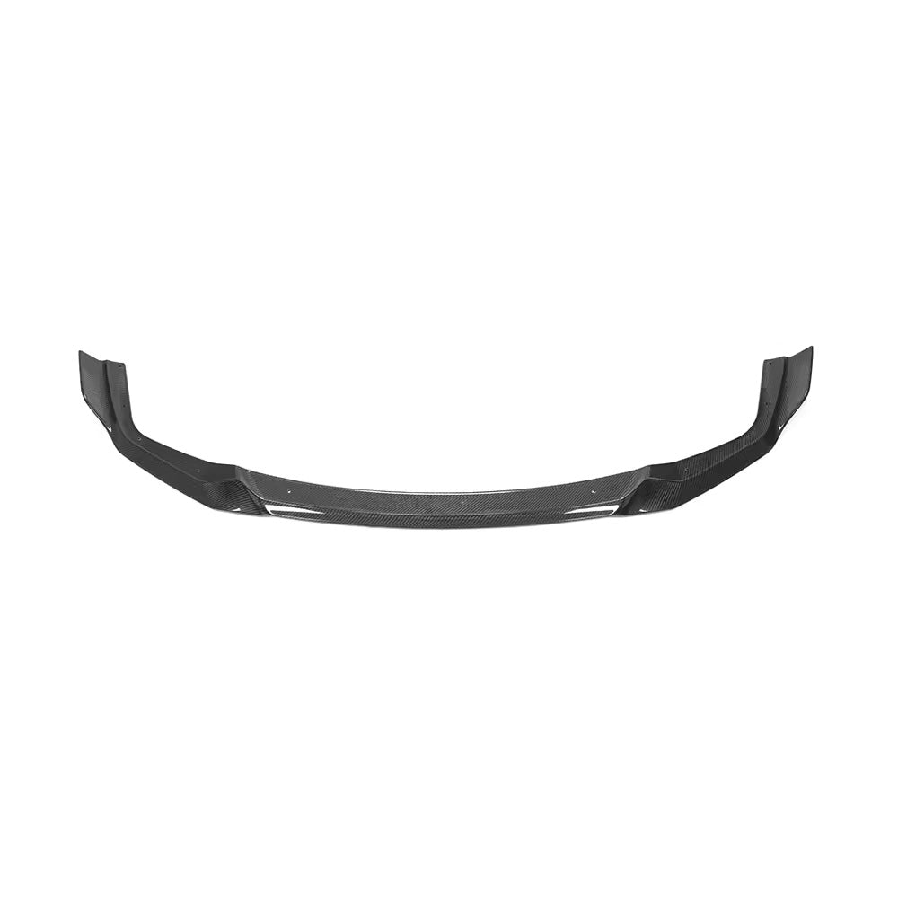 Top View of Carbon Fibre CS Front Splitter for BMW M2 Competition (F87) - White Background