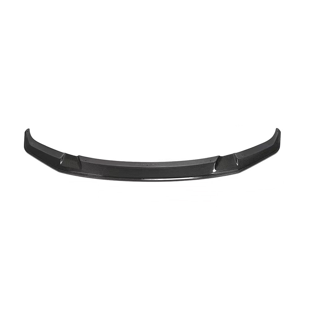 Top View of Carbon Fibre GTS Front Splitter for BMW M2 Competition (F87) - White Background