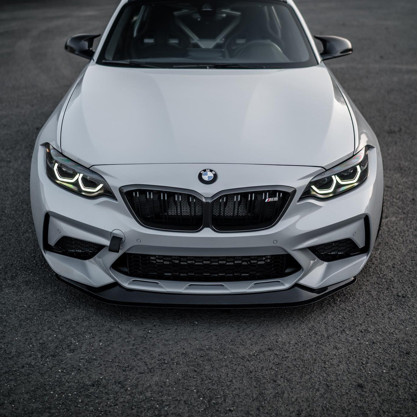 BMW M2 Competition F87 with Carbon Fibre Front Grille Installed - Front View