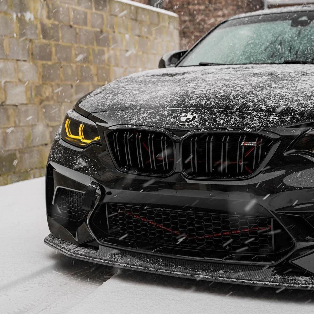 BMW M2 Competition F87 with Carbon Fibre GTS Front Splitter Installed - Side View