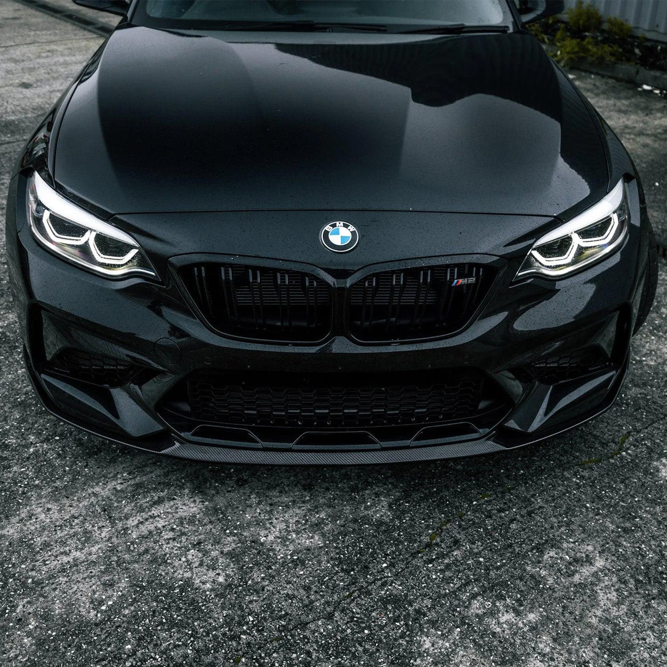 BMW M2 Competition F87 with Carbon Fibre M Performance Front Splitter Installed - Front View