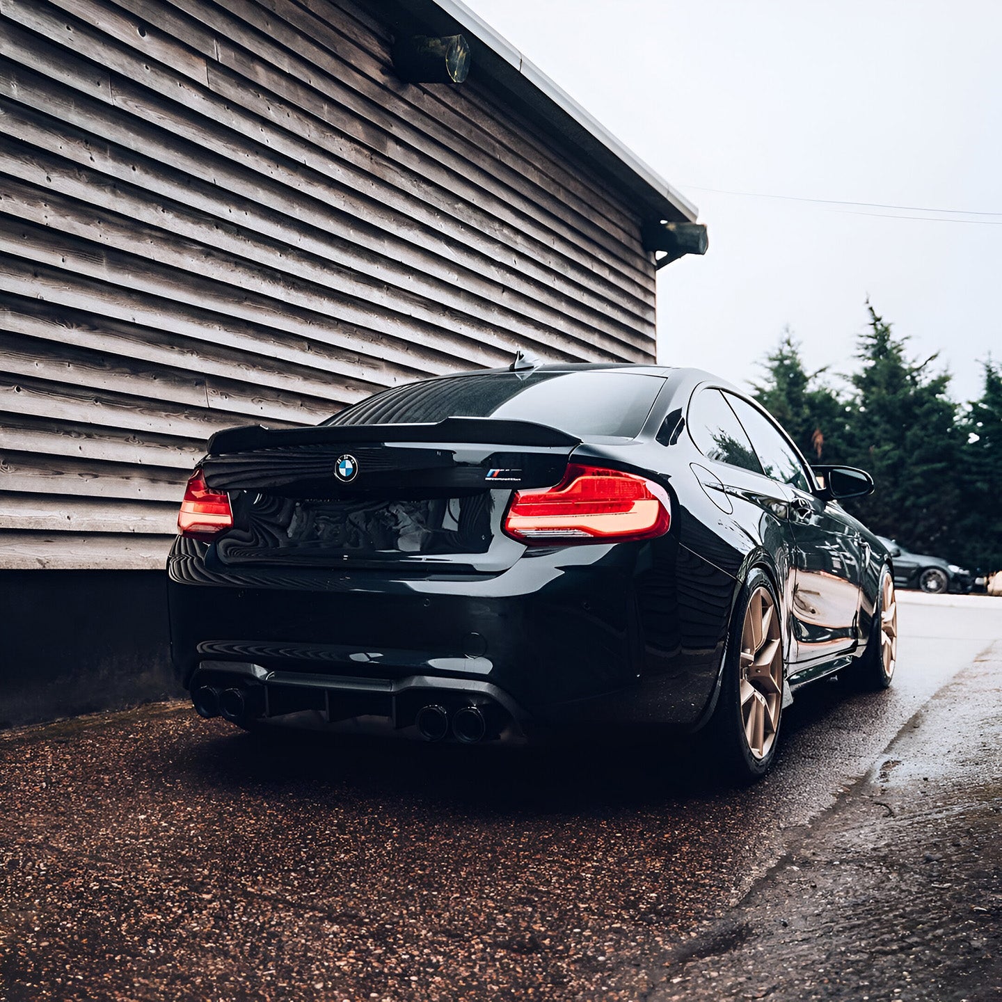 BMW M2 Competition F87C with Carbon Fibre CS Rear Spoiler Installed - Rear View