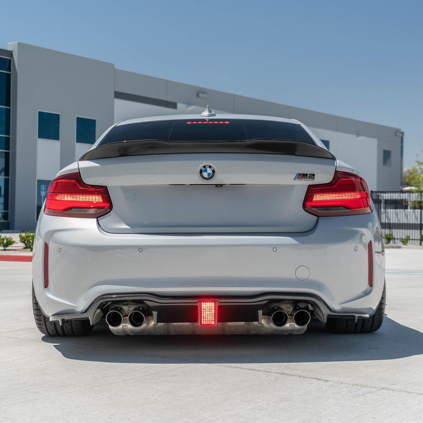 BMW M2 Competition F87C with Carbon Fibre Kohlenstoff Rear Diffuser Installed - Rear View