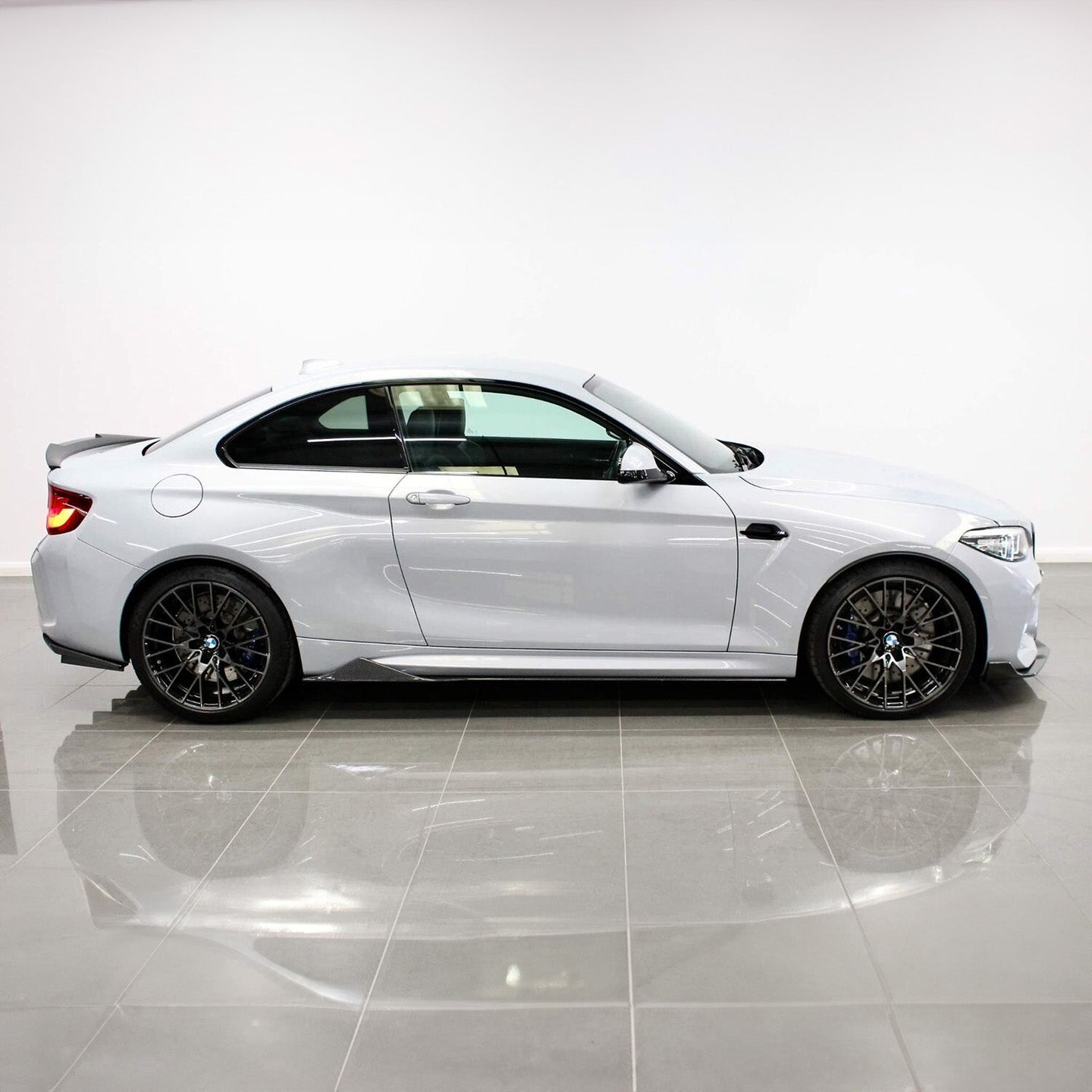 BMW M2 Competition F87C with Carbon Fibre MTC Side Skirts Installed - Side View