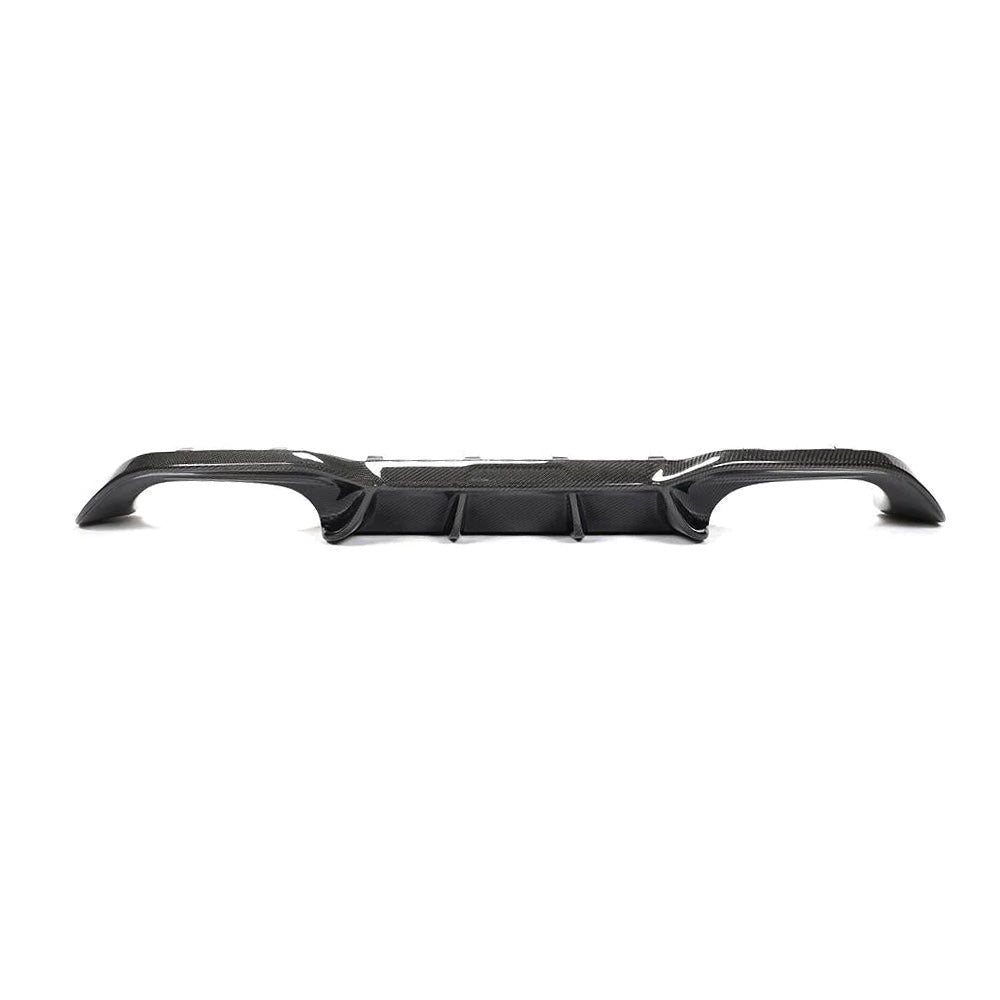 Top View of Carbon Fibre Akrapovic Rear Diffuser for BMW M2 & M2 Competition - White Background