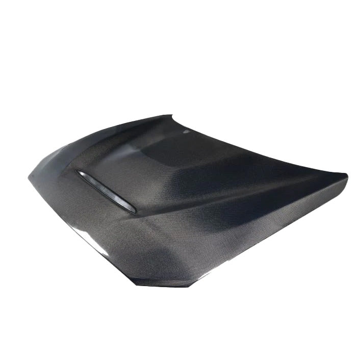 Top View of Carbon Fibre GTS Hood for BMW M2 & M2 Competition - White Background