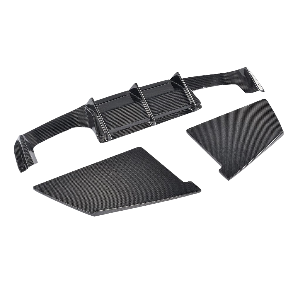 Carbon Fibre MTC Rear Diffuser for BMW M2 & M2 Competition (F87/F87C) - Transparent View