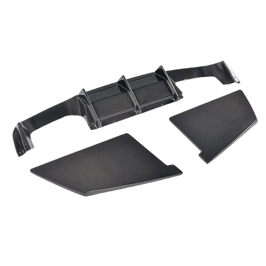 Carbon Fibre MTC Rear Diffuser for BMW M2 & M2 Competition (F87/F87C) - Transparent View