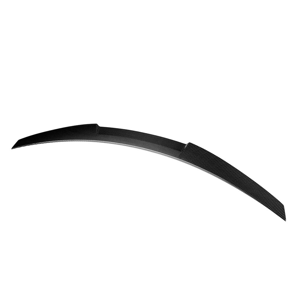 Top View of Carbon Fibre M4 Style Rear Spoiler for BMW M2 & M2 Competition - White Background