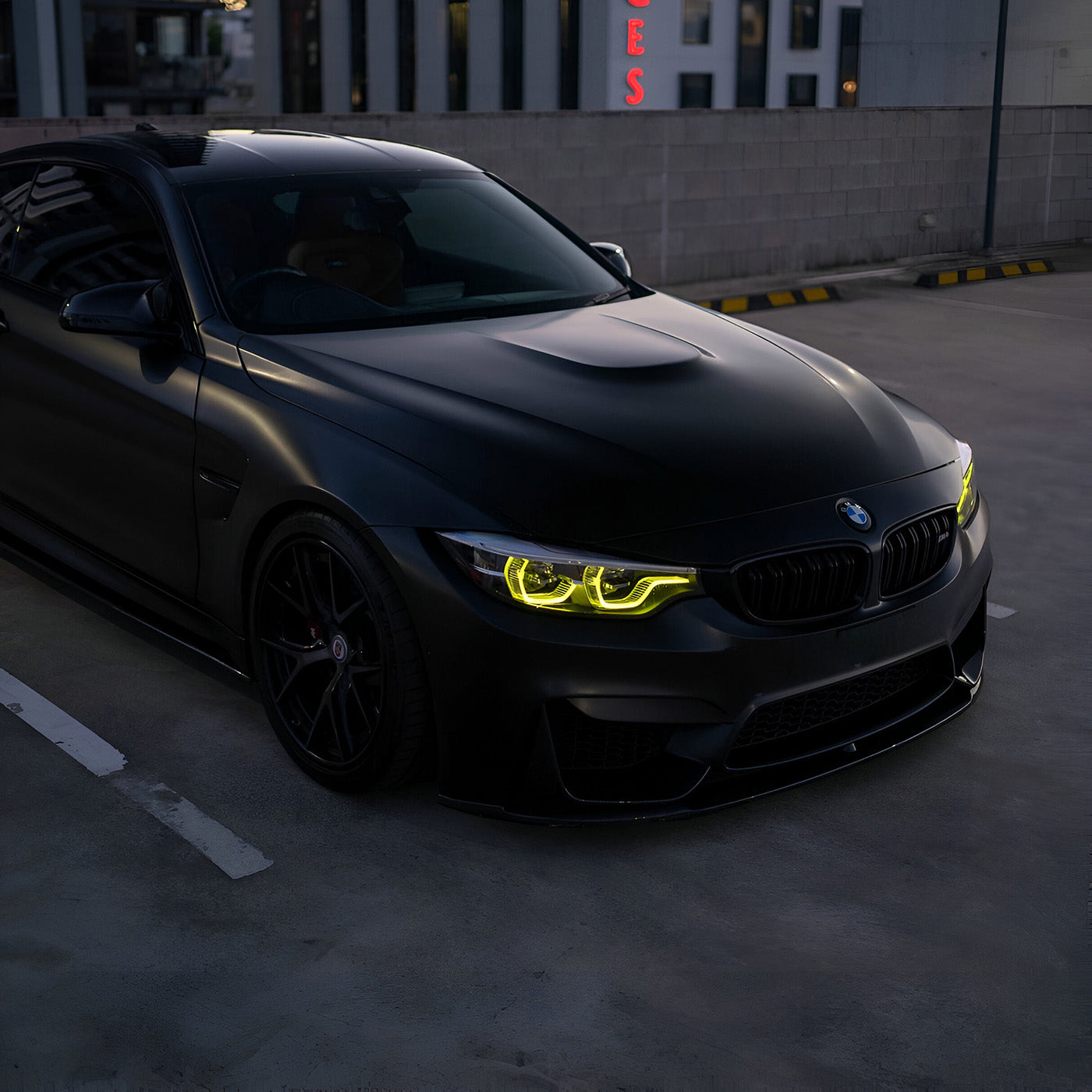 BMW M4 F83 with CSL Yellow DRLs – Side View