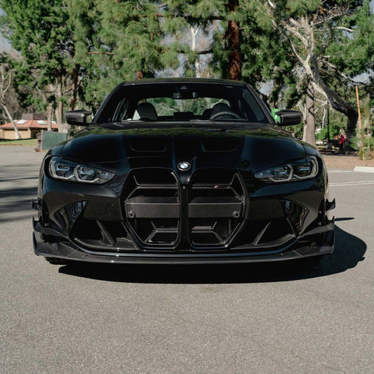 BMW M3 & M4 G80/G82/G83 with Carbon Fibre CSL Front Grille Installed - Front View