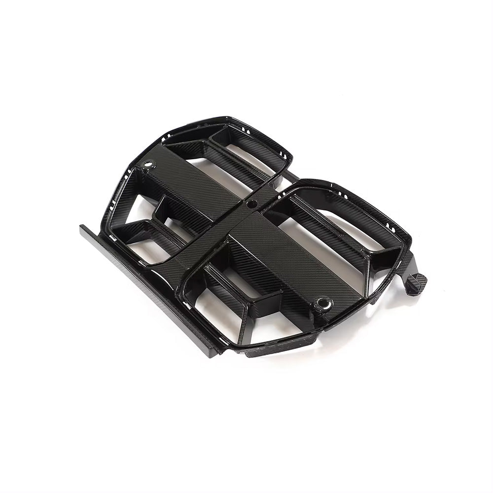 Top View of Carbon Fibre CSL Front Grille for BMW M3 & M4 - Detailed View