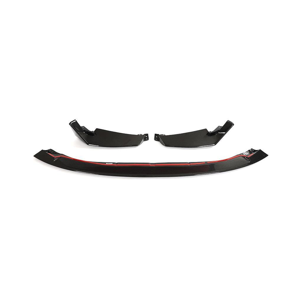 Close-Up of Carbon Fibre CSL Front Splitter for BMW M3 & M4 - Detailed View