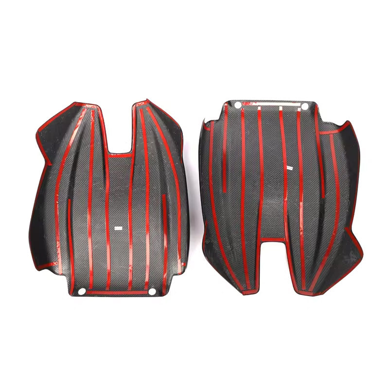 Close-Up of Carbon Fibre Full Seatbacks for BMW M3 & M4 - Detailed View Rear Lower