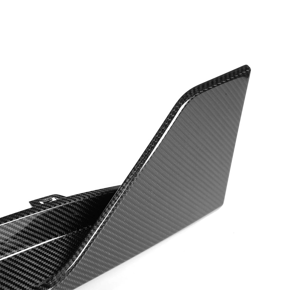 Zoomed View of Carbon Fibre M Performance Rear Side Winglets for BMW M3 & M4 - Detailed View