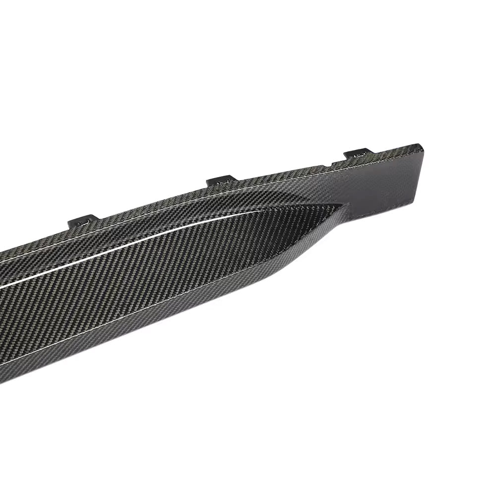 Zoomed View of Carbon Fibre M Performance Side Skirts for BMW M3 & M4 (G80/G82/G83)