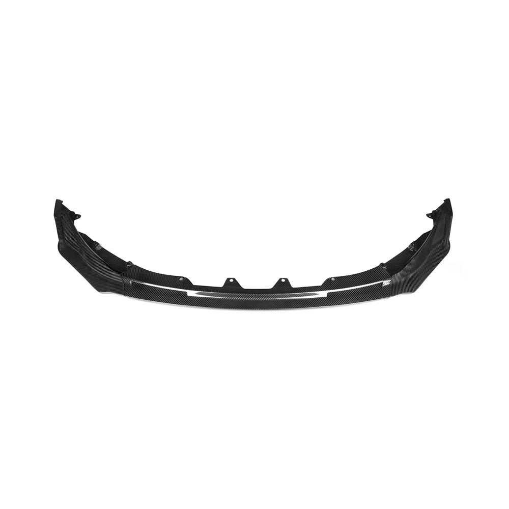 Close-Up of Carbon Fibre Vorsteiner Front Splitter for BMW M3 & M4 - Detailed View