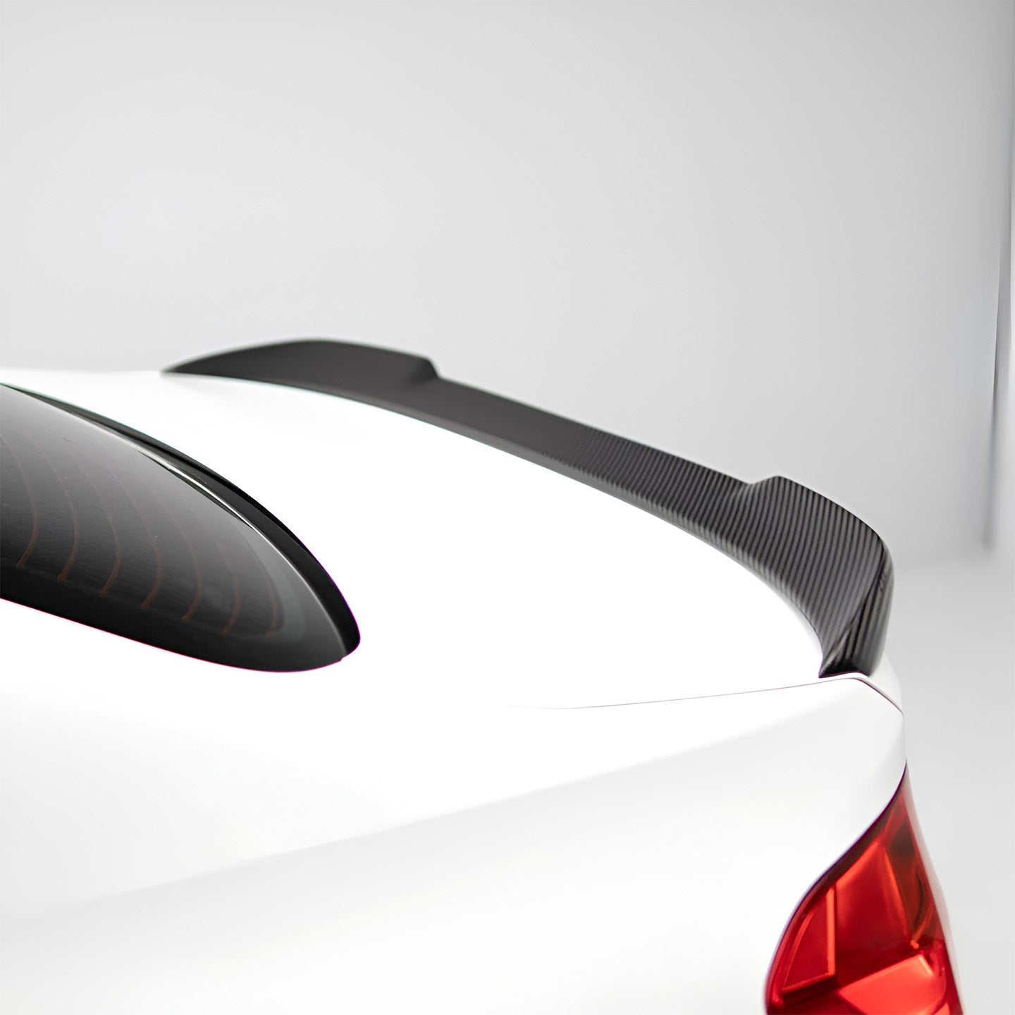 BMW M3 F80 with Carbon Fibre CS Rear Spoiler Installed - Side View