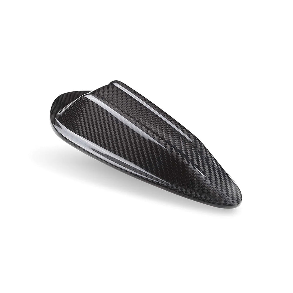 Angle View of Carbon Fibre Antenna Cover for BMW M3 (G80 LCI)