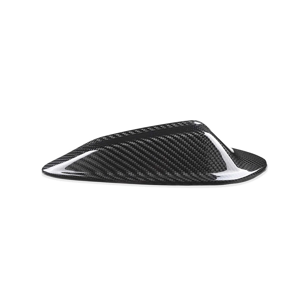 Close-Up of Carbon Fibre Antenna Cover for BMW M3 (G80 LCI) - Detailed View