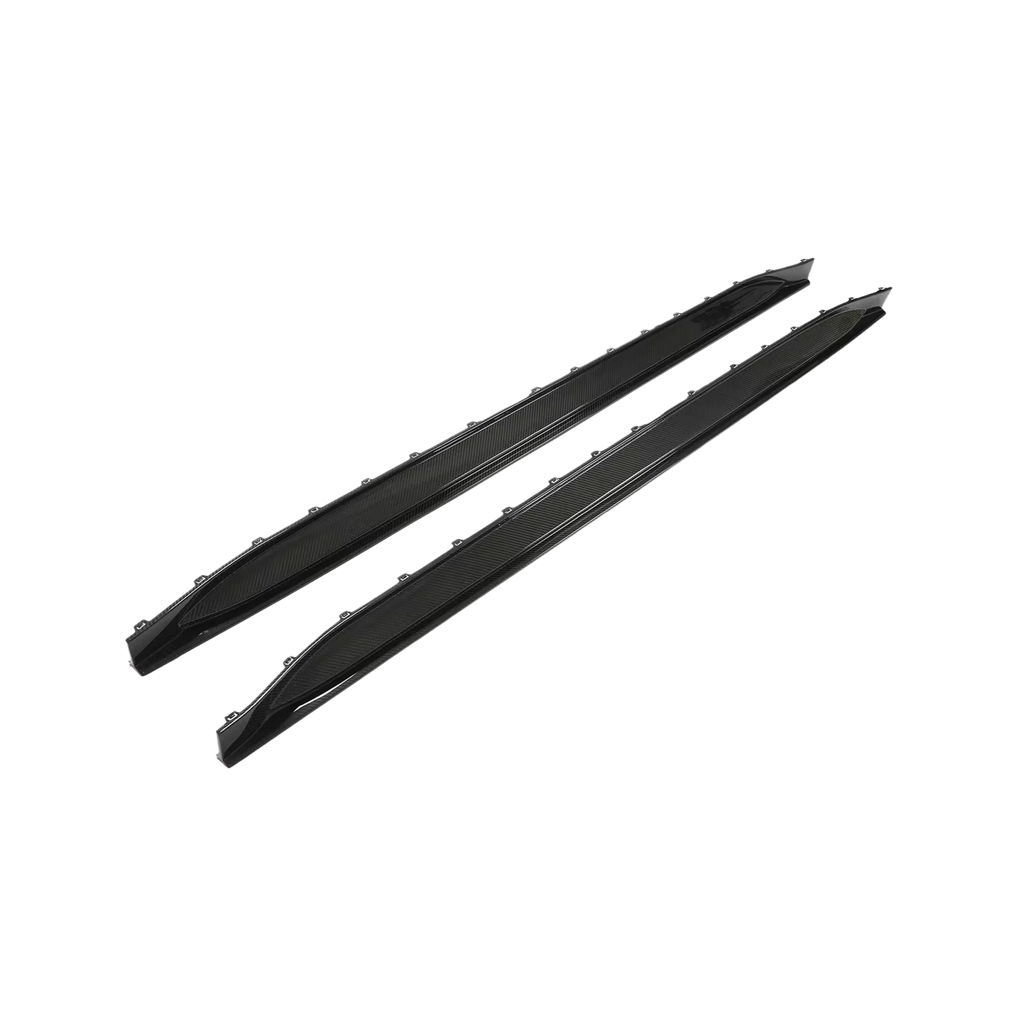 Carbon Fibre OEM+ Side Skirts for BMW M3 (G80) - Transparent View