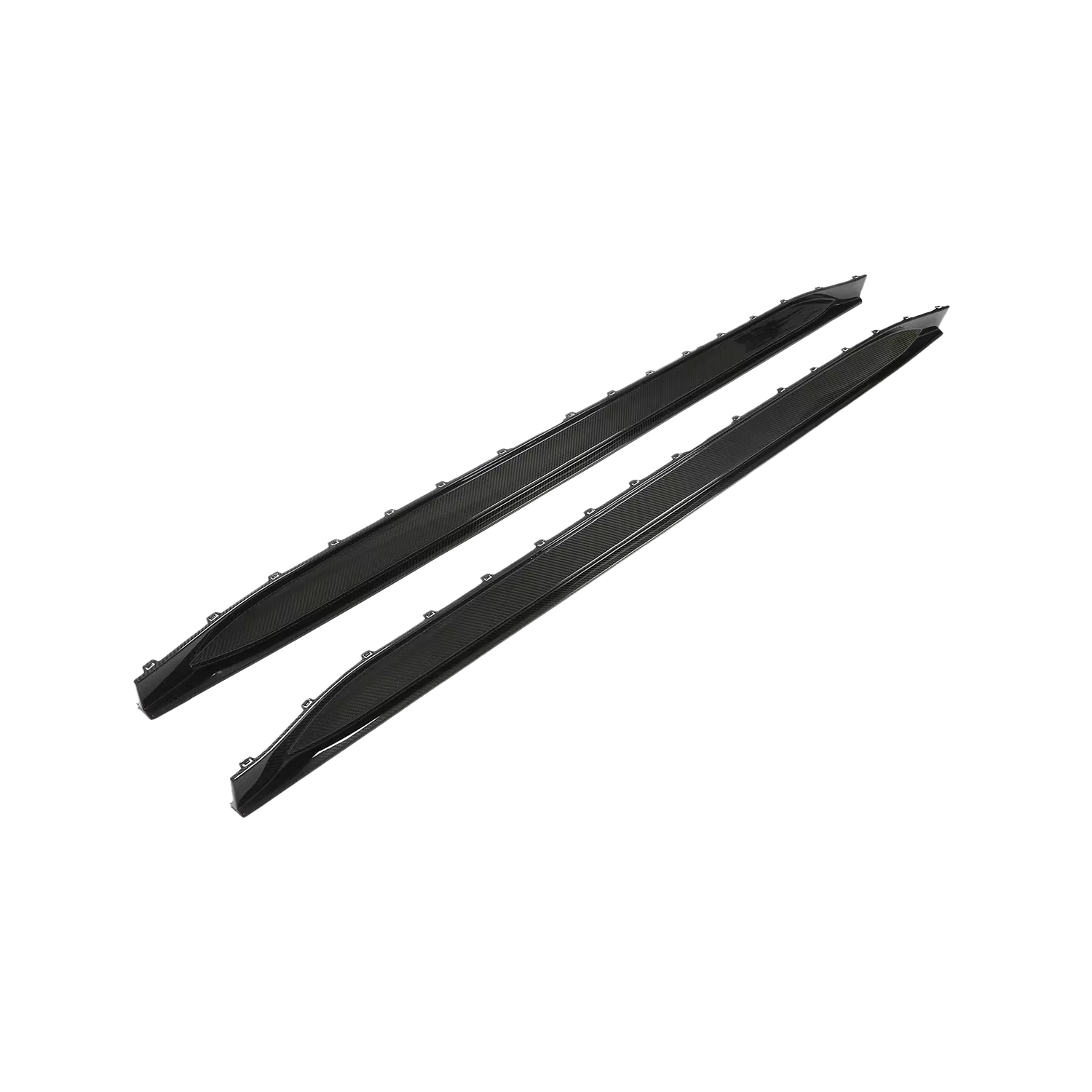 Carbon Fibre OEM+ Side Skirts for BMW M3 (G80) - Transparent View