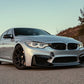 BMW M4 F82 with Carbon Fibre Front Bumper Inserts Installed - Side View