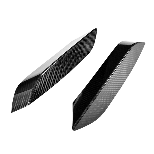 Carbon Fibre Front Bumper Inserts for BMW M3 & M4 (F80/F82/F83) - Transparent View