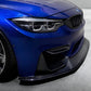 BMW M4 F82 with Carbon Fibre GTS Front Splitter Installed - Side View