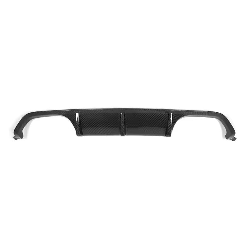 BMW M3 & M4 Carbon Fibre M Performance Rear Diffuser - Top View with White Background