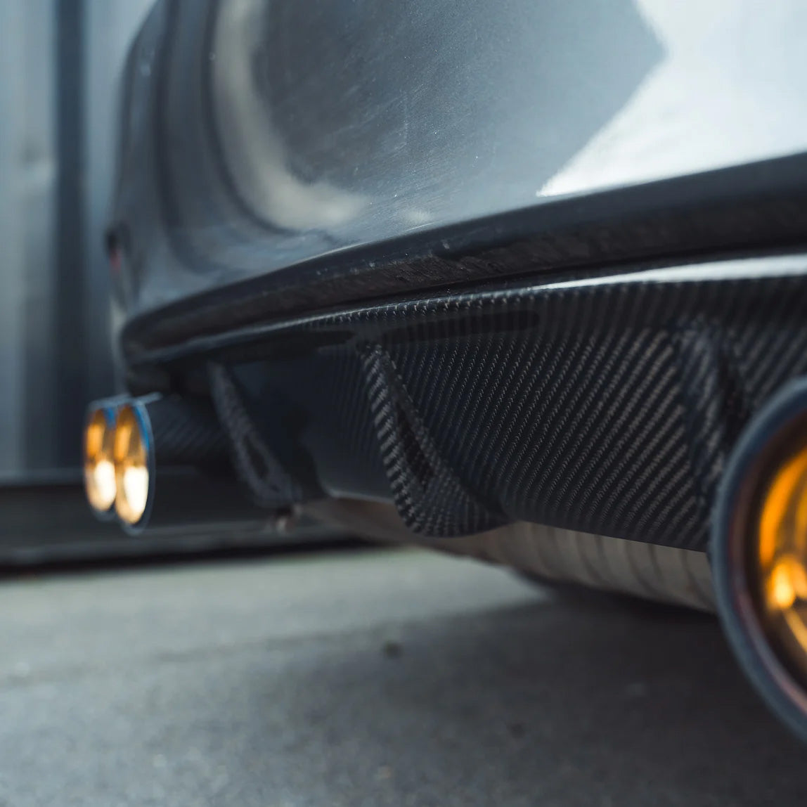 BMW M4 F82 with Carbon Fibre M Performance Rear Diffuser Installed - Detailed View