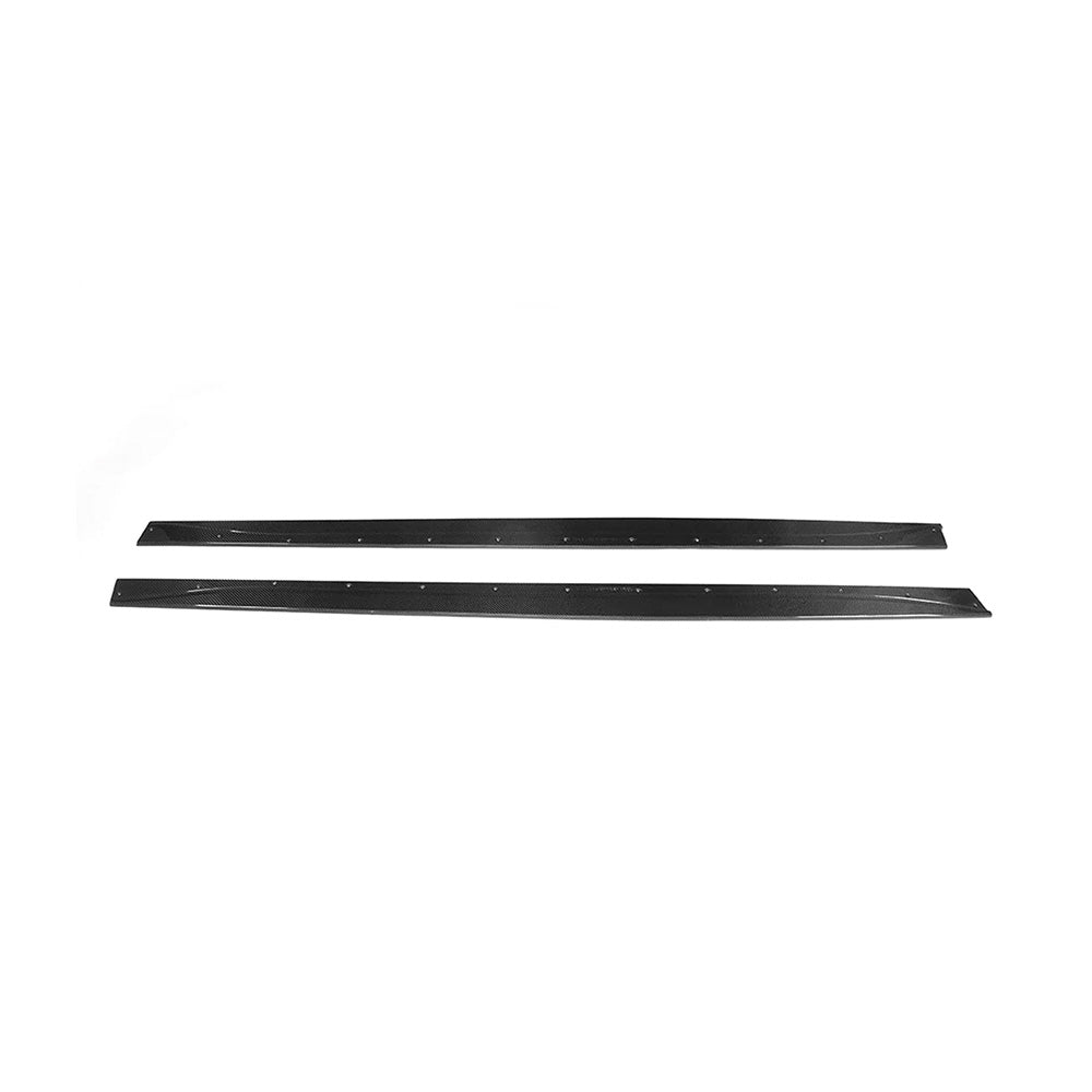 BMW M3 & M4 Carbon Fibre M Performance Side Skirts - Top View with White Background