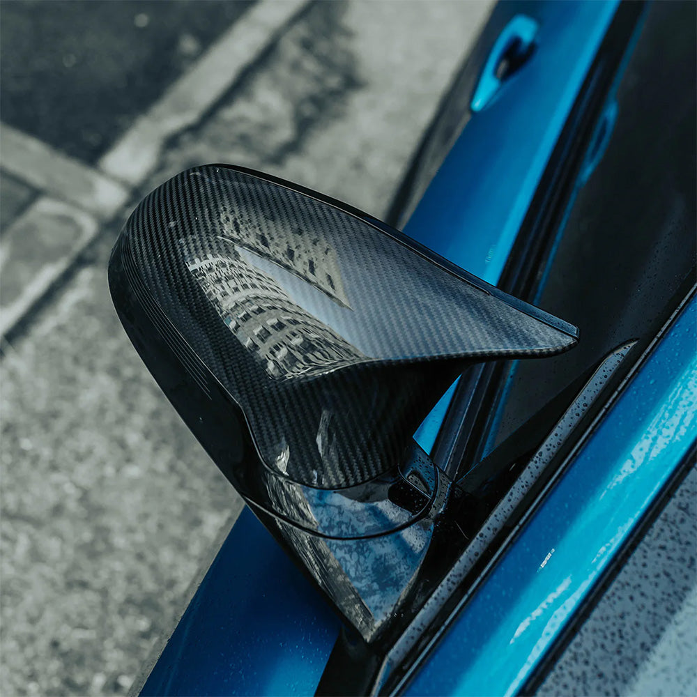 BMW M4 F82 with Carbon Fibre Mirrors Installed - Detailed View