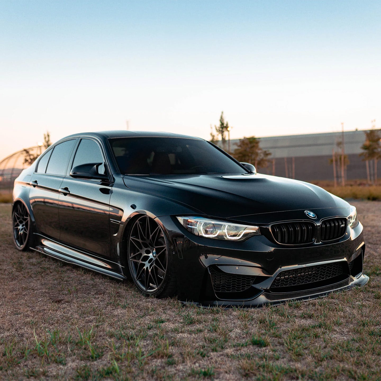 BMW M3 F80 with Carbon Fibre PSM Side Skirts Installed - Profile View