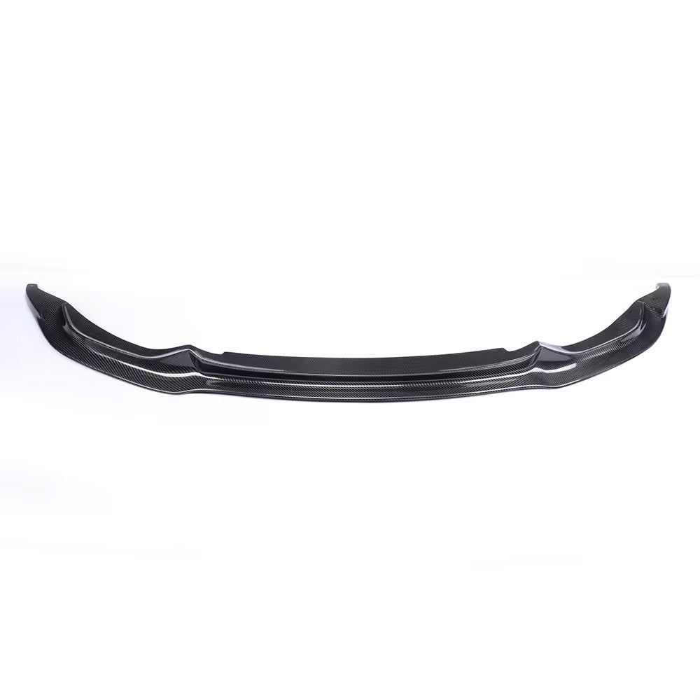 Close-Up of Carbon Fibre Vorsteiner Front Splitter for BMW M3 & M4 - Detailed Angle View