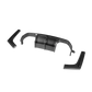 Carbon Fibre Vorsteiner Rear Diffuser for BMW M3 & M4 (F80/F82/F83) - Transparent View