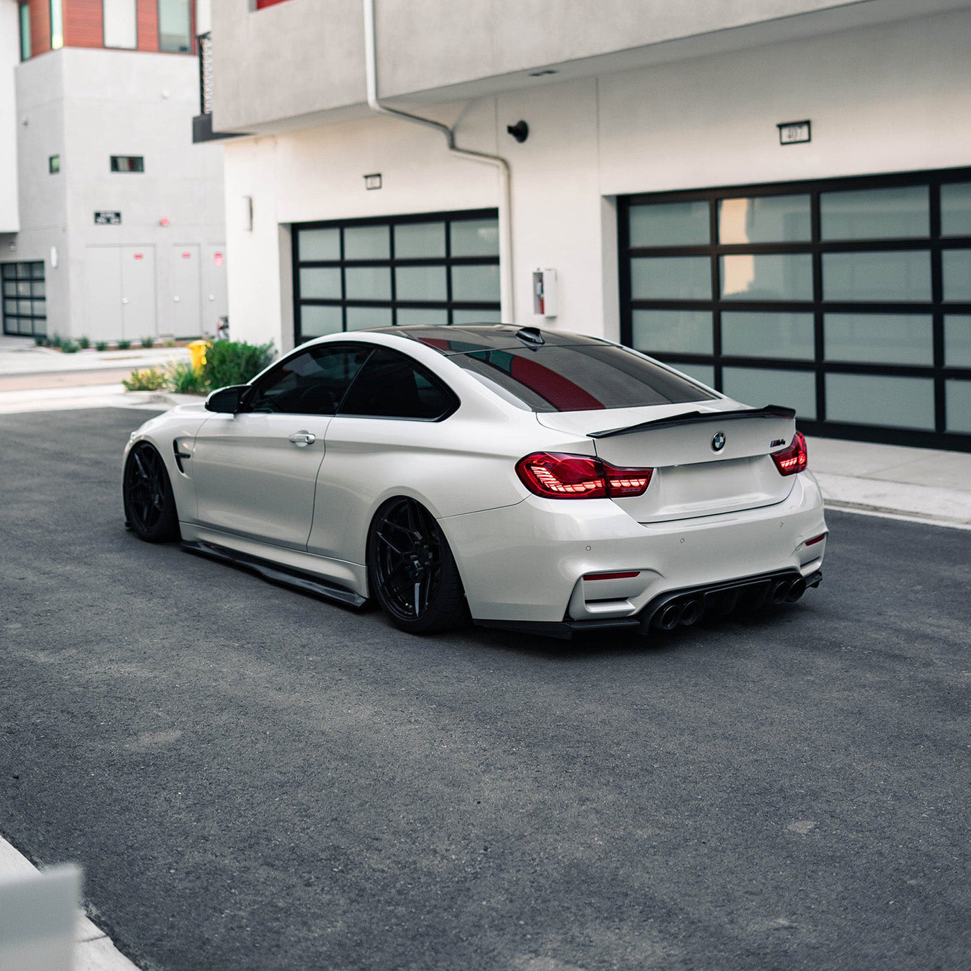 Rear side angled View of GTS Style OLED Tail Lights for BMW M3 & M4